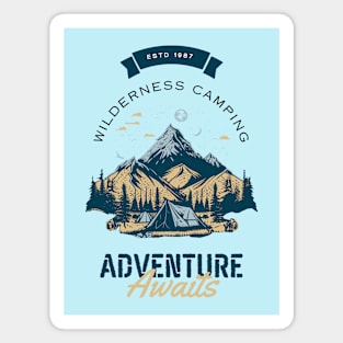 Wilderness Camping Adventure Awaits Magnet